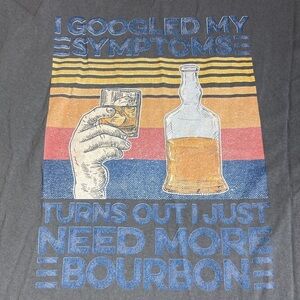 HANES | Grey Bourbon Graphic T-Shirt 2XL